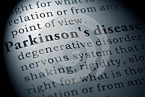Definition of Parkinson`s disease photo