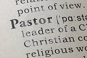 Definition of pastor