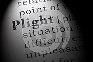 Definition of plight