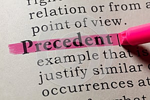 Definition of precedent