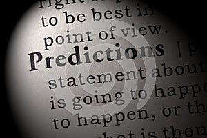 Definition of predictions