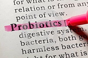 Definition of probiotics photo