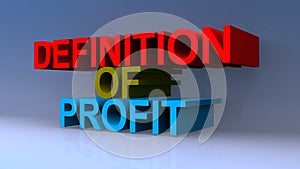 Definition of profit on blue