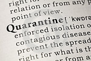 Definition of quarantine