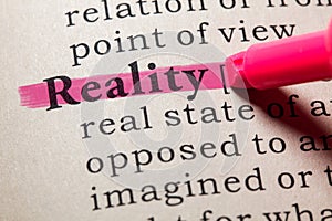 Definition of reality