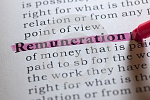 Definition of Remuneration photo