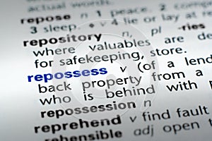 Definition of Repossess