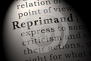 Definition of reprimand