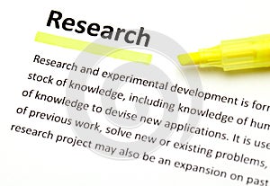 Definition of research