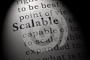 Definition of scalable