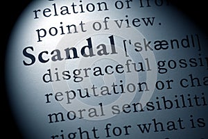 Definition of scandal
