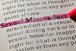 Definition of sexual misconduct