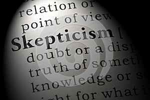 Definition of skepticism