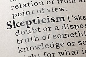 Definition of skepticism