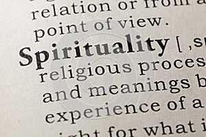 Definition of spirituality