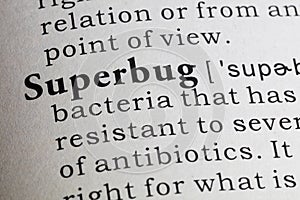 Definition of superbug