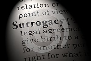 Definition of surrogacy photo