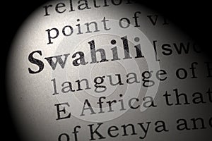 Definition of Swahili