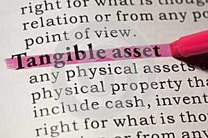 Definition of tangible asset