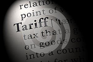 Definition of tariff