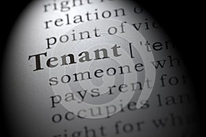 Definition of tenant