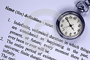 Definition of Time and Pocket Watch