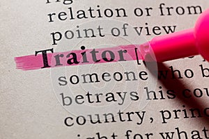 Definition of traitor