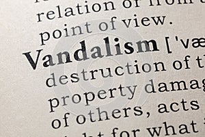 Definition of Vandalism