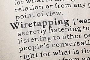 Definition of Wiretapping