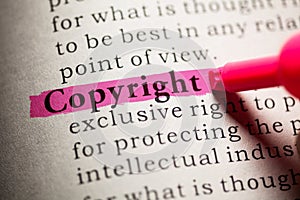 definition of the word Copyright