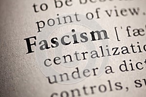 Definition of the word fascism