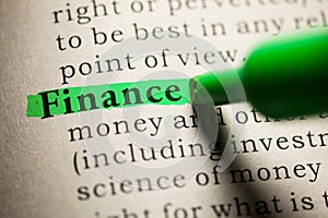 Definition of the word Finance