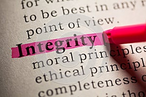 Definition of the word integrity