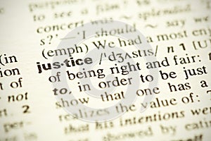 Definition of the word Justice