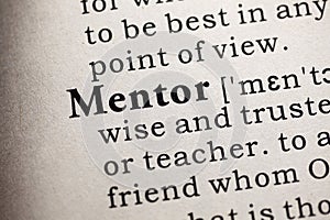 Definition of the word mentor