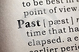 Definition of the word past