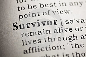 definition of the word survivor