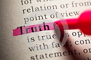 Definition of the word truth