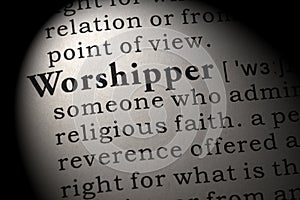 Definition of worshipper