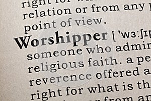 Definition of worshipper