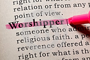 Definition of worshipper