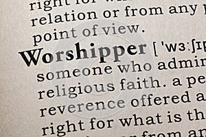 Definition of worshipper photo