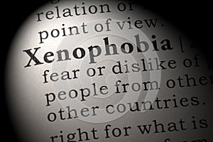 Definition of xenophobia