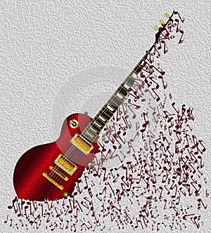 Musical Notes Guitar