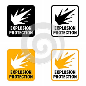 Deflagration or `explosion protection` equipment, system and engineering information sign