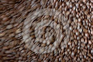 Defocus Abstract  roasted coffee beans background