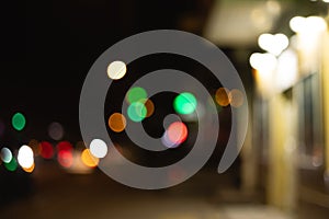 Defocus background of city night streets