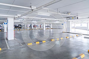 Defocus Carparking Area in the building of Shopping deparmentstore