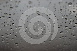 raindrops on windshield car after rain