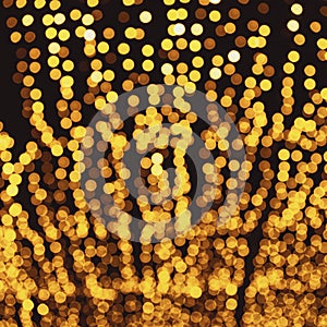 Defocused abstract bokeh pattern from lighting decor for background